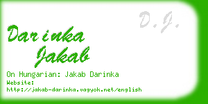 darinka jakab business card